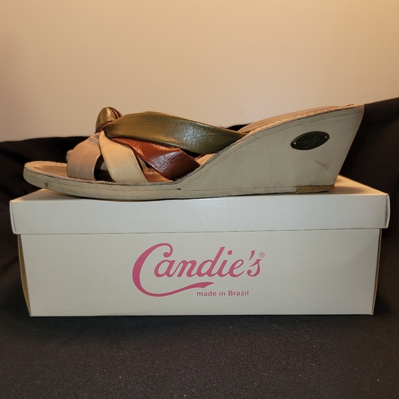 Candies Multi Color Strap Sandals - Picture 2 of 10